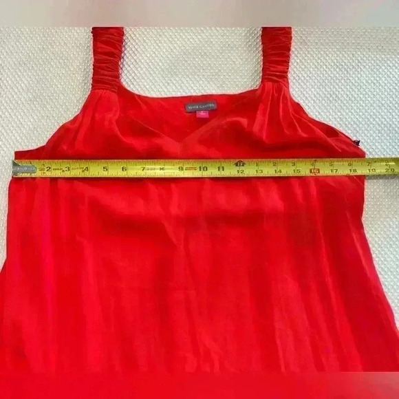 NWT Vince Camuto Womens Sleeveless Long Maxi Dress ruched straps V-neckline - Picture 7 of 7